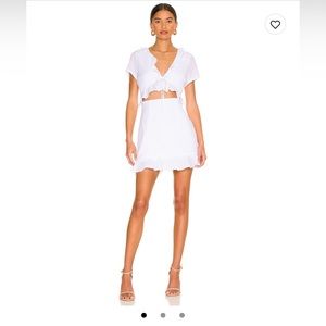 NWT - More to Come Mia Ruffle Tie Front Dress